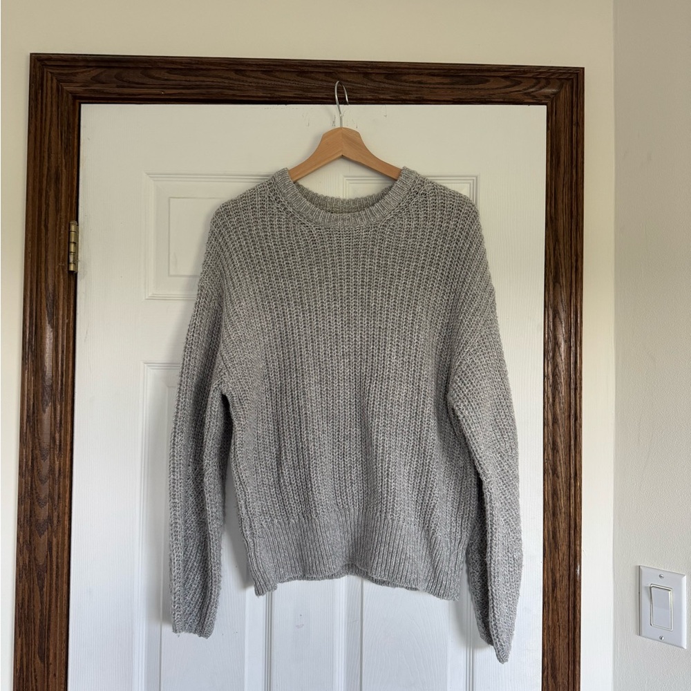Hudson Bay Light Gray Crewneck Sweater